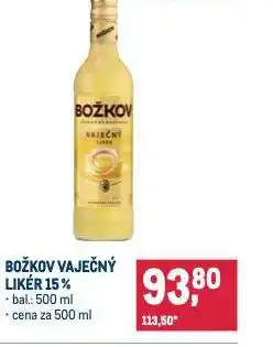 Makro Božkov vaječný likér 15% nabídka