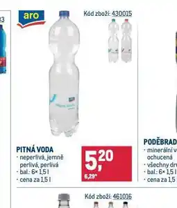 Makro Pitná voda nabídka