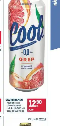 Makro Pivo staropramen cool nealko nabídka