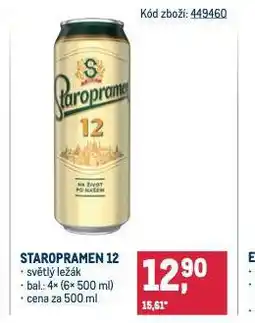 Makro Pivo staropramen 12 nabídka