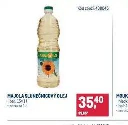Makro Majola slunečnicový olej nabídka