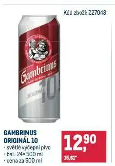 Makro Pivo gambrinus originál 10 nabídka