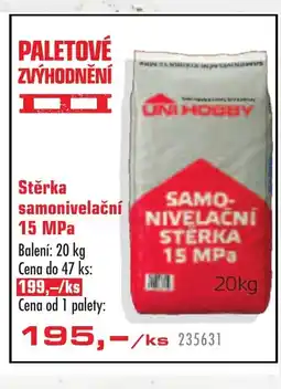 Uni Hobby Stěrka samonivelační 15 MPa nabídka