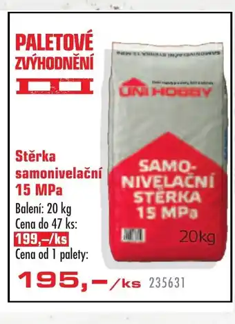 Uni Hobby Stěrka samonivelační 15 MPa nabídka