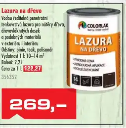 Uni Hobby Lazura na dřevo nabídka
