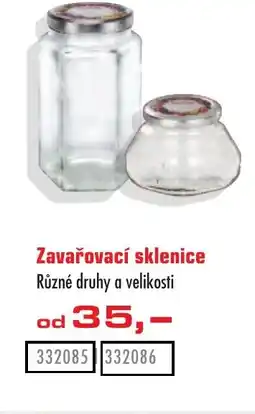 Uni Hobby Zavařovací sklenice nabídka