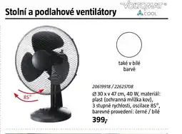 Bauhaus Stolní a podlahové ventilátory nabídka