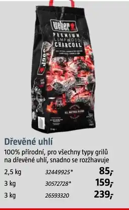 Bauhaus WEBER Dřevěné uhlí nabídka