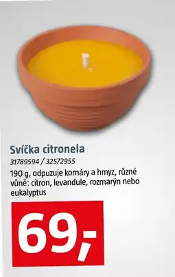 Bauhaus Svíčka citronela nabídka