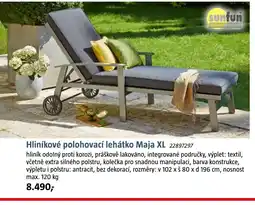 Bauhaus Hliníkové polohovací lehátko Maja XL nabídka