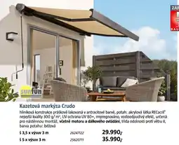 Bauhaus Kazetová markýza Crudo nabídka
