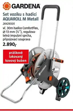 Bauhaus GARDENA Set vozíku s hadicí Aquaroll M Metall nabídka