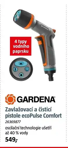 Bauhaus GARDENA Zavlažovací a čisticí pistole ecoPulse Comfort nabídka