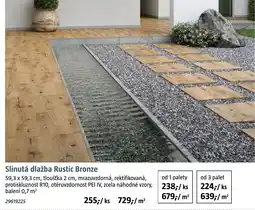 Bauhaus Slinutá dlažba Rustic Bronze nabídka
