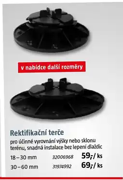 Bauhaus Rektifikační terče nabídka