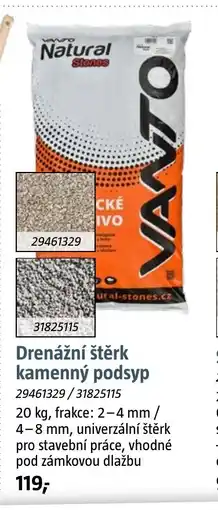Bauhaus Drenážní štěrk kamenný podsyp nabídka
