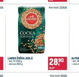 Makro Lagris čočka jedlá nabídka