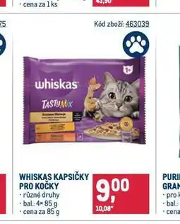 Makro Whiskas kapsičky pro kočky nabídka
