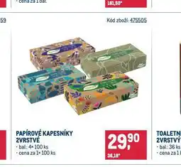 Makro Papírové kapesníky nabídka