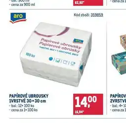 Makro Papírové ubrousky nabídka