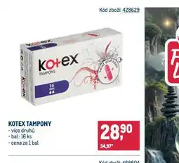 Makro Kotex tampony nabídka