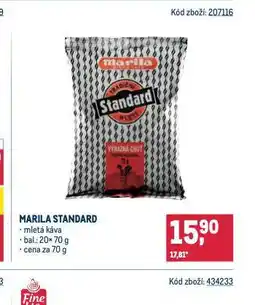 Makro Marila standard mletá káva nabídka