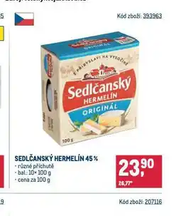 Makro Sedlčanský hermelín nabídka