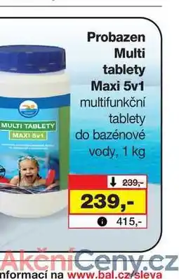 Barvy a laky drogerie Probazen Multi tablety Maxi 5v1 multifunkční tablety do bazénové vody, 1 kg nabídka