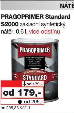 Barvy a laky drogerie PRAGOPRIMER Standard S2000 základní syntetický nátěr, 0,6l nabídka