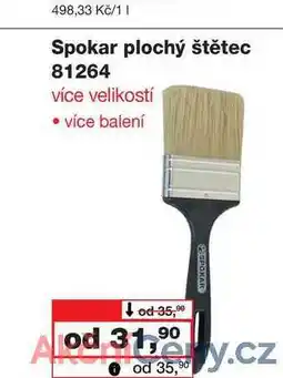 Barvy a laky drogerie Spokar plochý štětec 81264 více velikostí nabídka