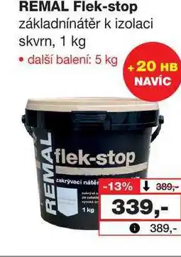 Barvy a laky drogerie REMAL Flek-stop základnínátěr k izolaci skvrn, 1 kg nabídka