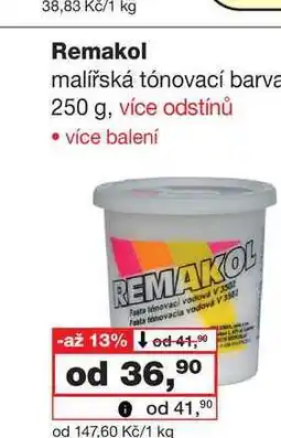Barvy a laky drogerie Remakol malířská tónovací barva 250 g nabídka