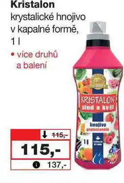 Barvy a laky drogerie Kristalon krystalické hnojivo v kapalné formě, 1l nabídka