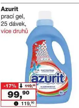 Barvy a laky drogerie Azurit prací gel, 25 dávek nabídka