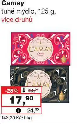 Barvy a laky drogerie Camay tuhé mýdlo, 125 g nabídka