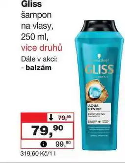 Barvy a laky drogerie Gliss šampon na vlasy, 250 ml nabídka
