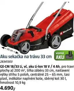 Bauhaus Einhell Aku sekačka na trávu 33 cm nabídka