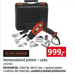 Bauhaus BLACK+DECKER Horkovzdušná pistole - sada nabídka