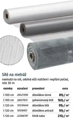 Bauhaus Sítě na metráž nabídka