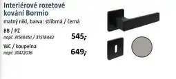 Bauhaus Interiérové rozetové kování Bormio nabídka