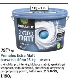 Bauhaus Primalex Extra Matt barva na stěnu nabídka