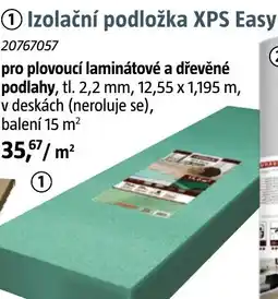 Bauhaus Izolační podložka XPS Easy nabídka