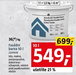 Bauhaus Fasádní barva nabídka