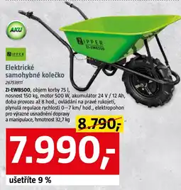 Bauhaus ZIPPER Elektrické samohybné kolečko nabídka