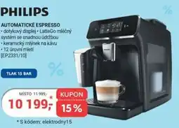 Planeo Elektro PHILIPS Automatické espresso nabídka