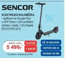 Planeo Elektro SENCOR Elektrická koloběžka nabídka