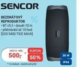 Planeo Elektro SENCOR Bezdrátový reproduktor nabídka