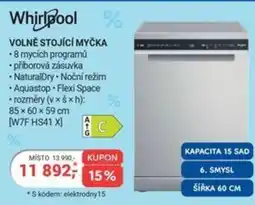 Planeo Elektro Whirlpool Volně stojící myčka nabídka