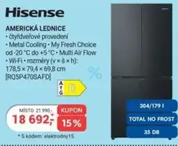 Planeo Elektro Hisense Americká lednice nabídka