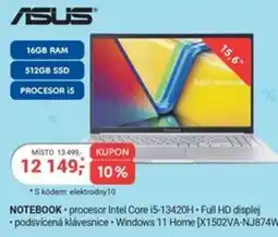 Planeo Elektro ASUS Notebook nabídka